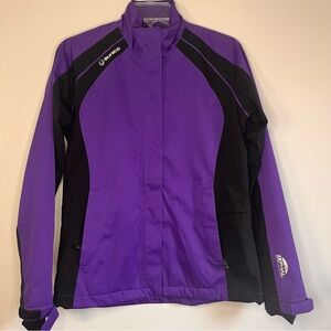Sunice Zephal Womens M Vibrant Purple Black Ski Waterproof Jacket Stretch Zip Up